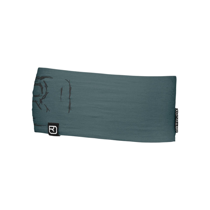 Ortovox Unisex 120 Tec Logo Headband Headband Einheitsgrösse Dunkelgrau (Dark Arctic Grey), Einheits