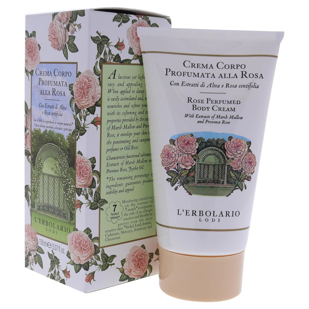 L'Erbolario Rose Körpercreme, 1er Pack (1 x 150 ml)