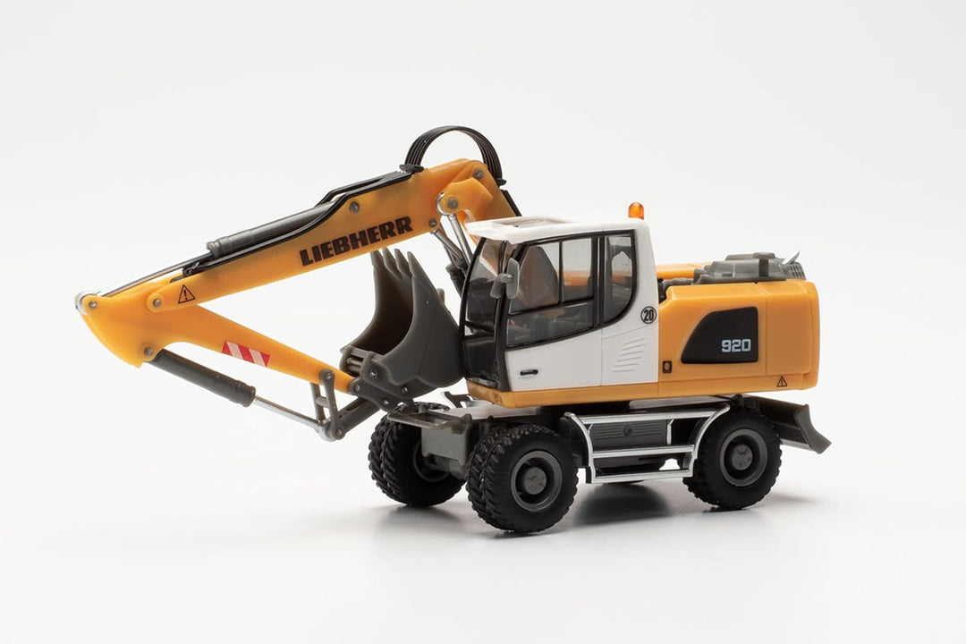 Herpa Bagger Modell Liebherr Mobilbagger A 920 Litronic „Liebherr“, originalgetreu im Massstab 1:87,