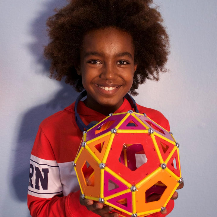 Geomag - Supercolor Magnetic Constructions for Kids, Magnetic Toy, Green Collection 100% Recycled Pl