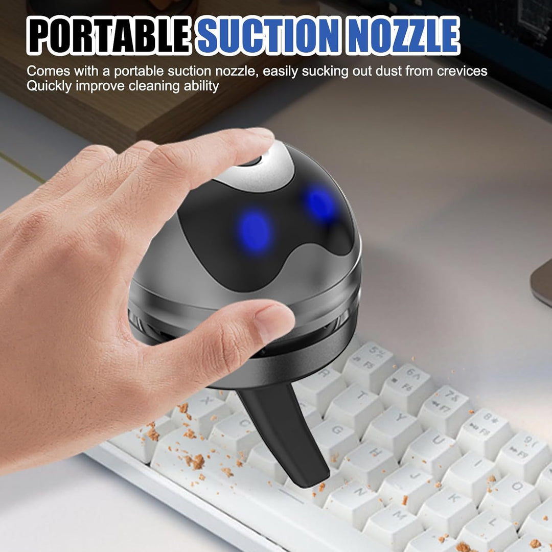 SUNOYA Mini Tischsauger, Tragbar USB Wiederaufladbar Tischstaubsauger, Klein Handstaubsauger, Mini S