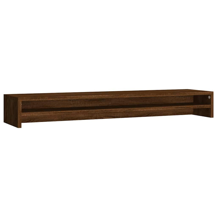 vidaXL Monitorständer Braun Eichen-Optik 100x24x13 cm Holzwerkstoff Braune Eiche, Braune Eiche