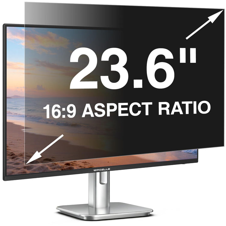 Blickschutzfolie für 23.6 Zoll 16:9 (52.2 x 29.4 cm) Monitor | Blaulichtfilter, Blendschutz, Abnehmb