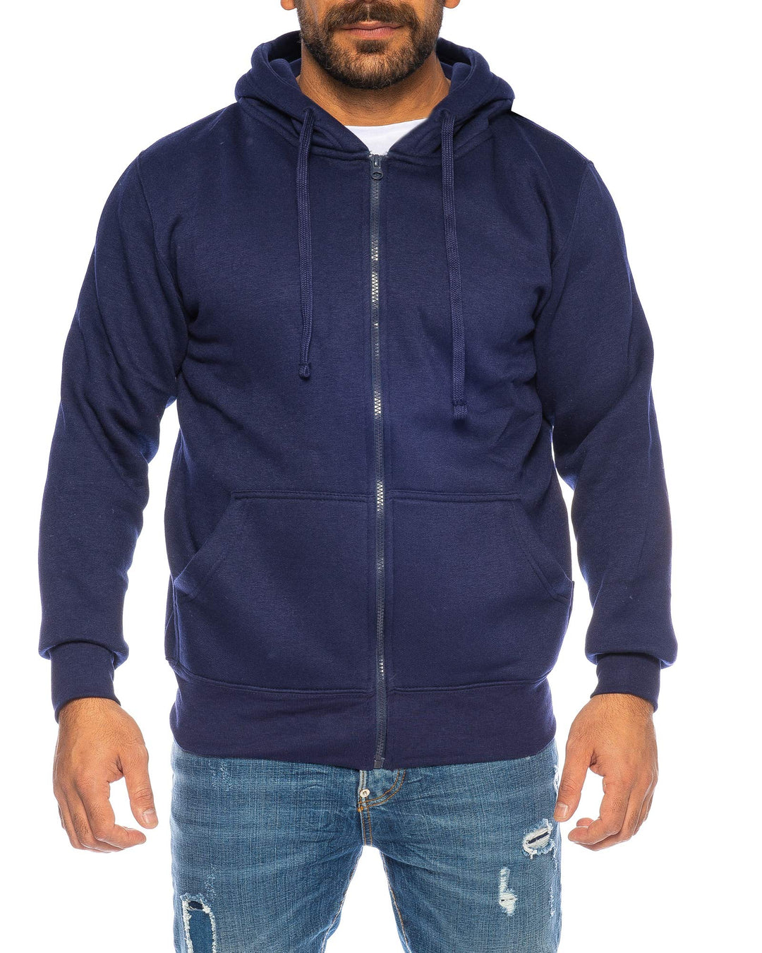 Raff & Taff Herren Zipper Hoodies Kapuzenjacke Sweatjacke Übergangsjacke Jacke Basic Schlicht bis 8X