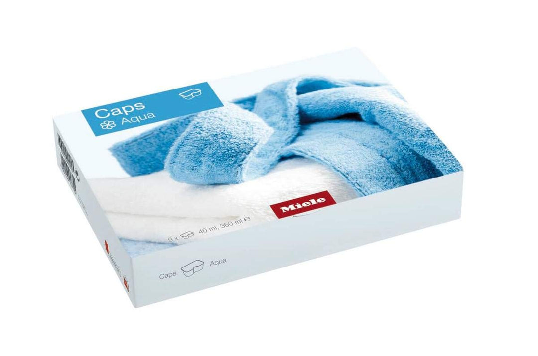 Miele Aqua Caps Weichspüler für Frisch Duftende Wäsche, 9 x 40 ml