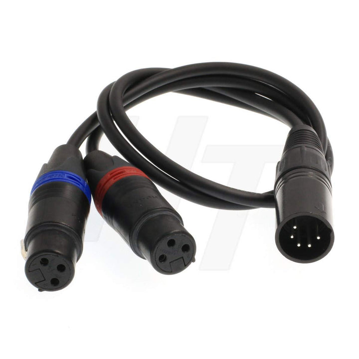 XLR 5 Pin Male 3 Pin Female Audio Input Kabel für ARRI Alexa XT SXT Kamera (2-Kanal)