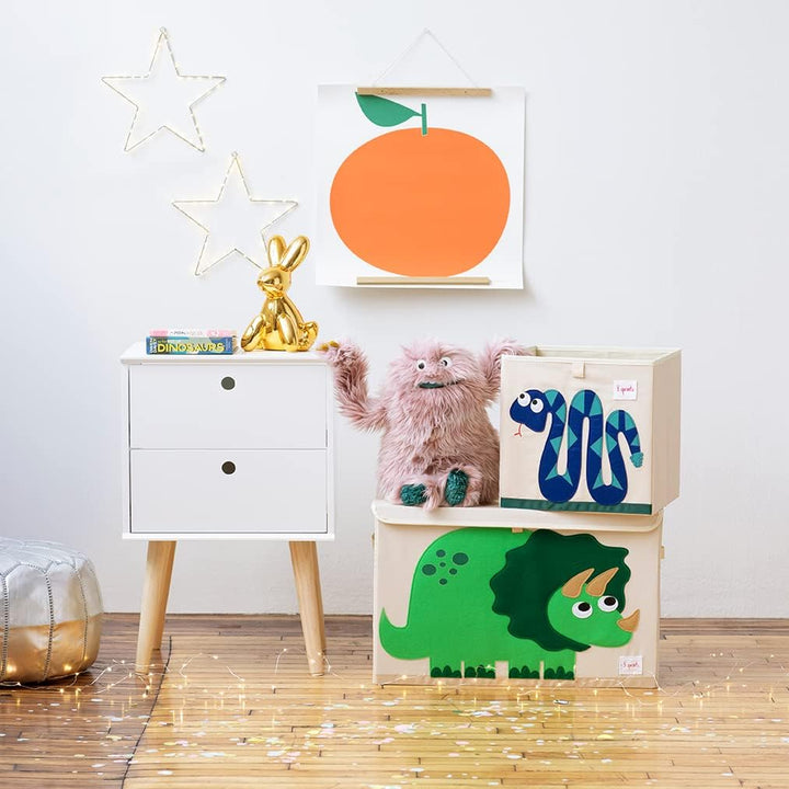 3 Sprouts Spielzeugkiste mit Deckel – Aufbewahrungsbox für Kinderzimmer, Spielzeugbox für Kinder, Sp