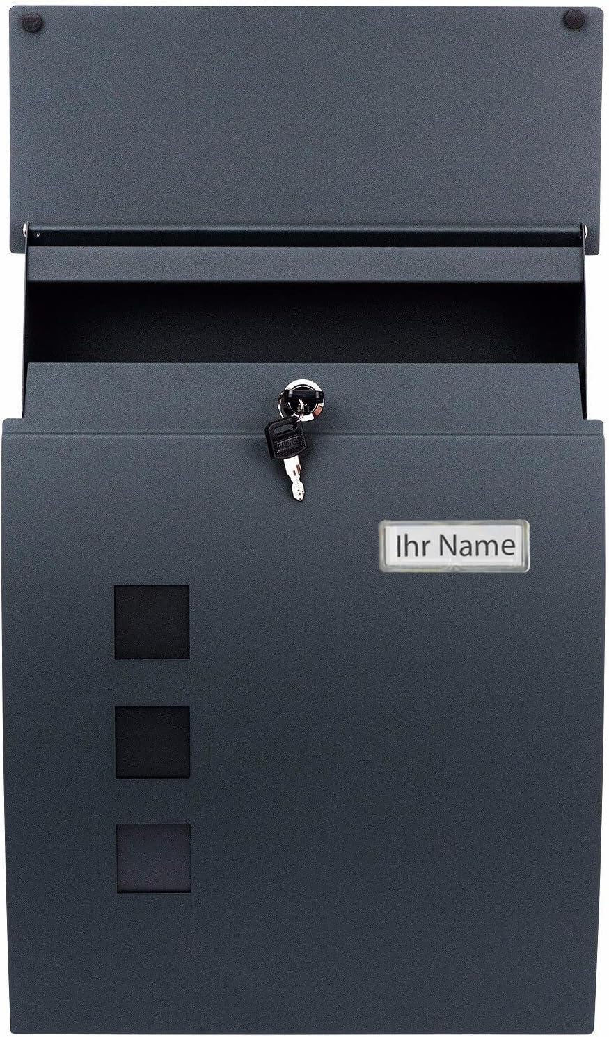 VERDA Briefkasten Postkasten Wandbriefkasten Maiboxen ANTHRAZIT SN3649-1