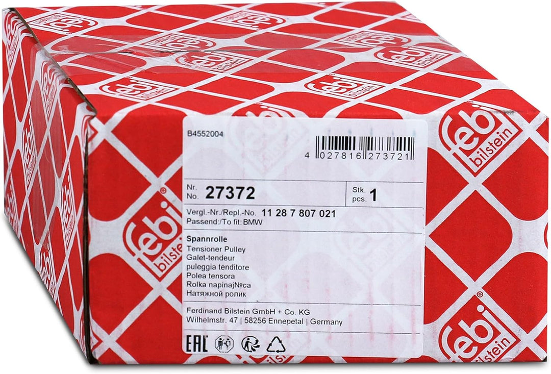 febi bilstein 27372 Spannrolle mit Halter, für Keilrippenriemen , 1 Stück
