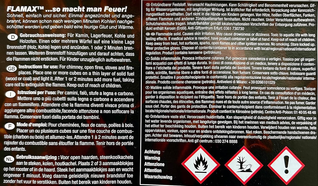 4032x Kohleanzünder Kaminzünder Anzündwürfel Grillanzünder Kaminanzünder 84x 48er Ofenanzünder Feuer