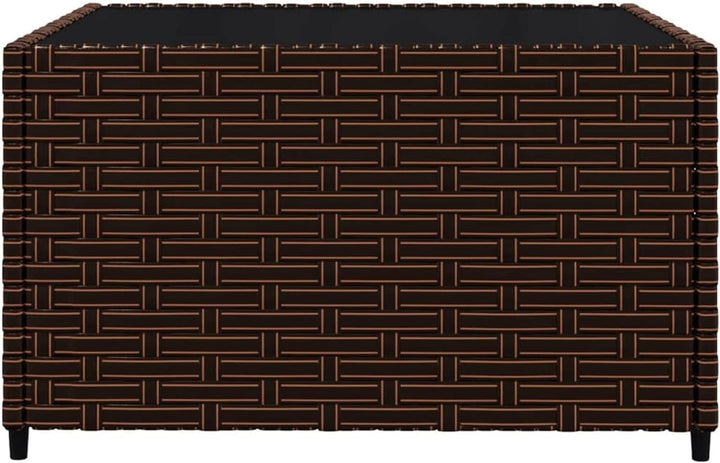 Tidyard 3-TLG. Balkonlounge Set Rattan, Gartensofa Rattansofa Gartenlounge Ecksofa Sofa mit Kissen P