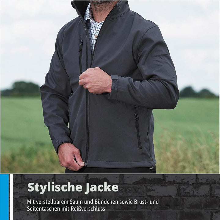 Softshell-Jacke 204 Selkirk von Fortress, schwarz, , XL XL Schwarz, XL Schwarz