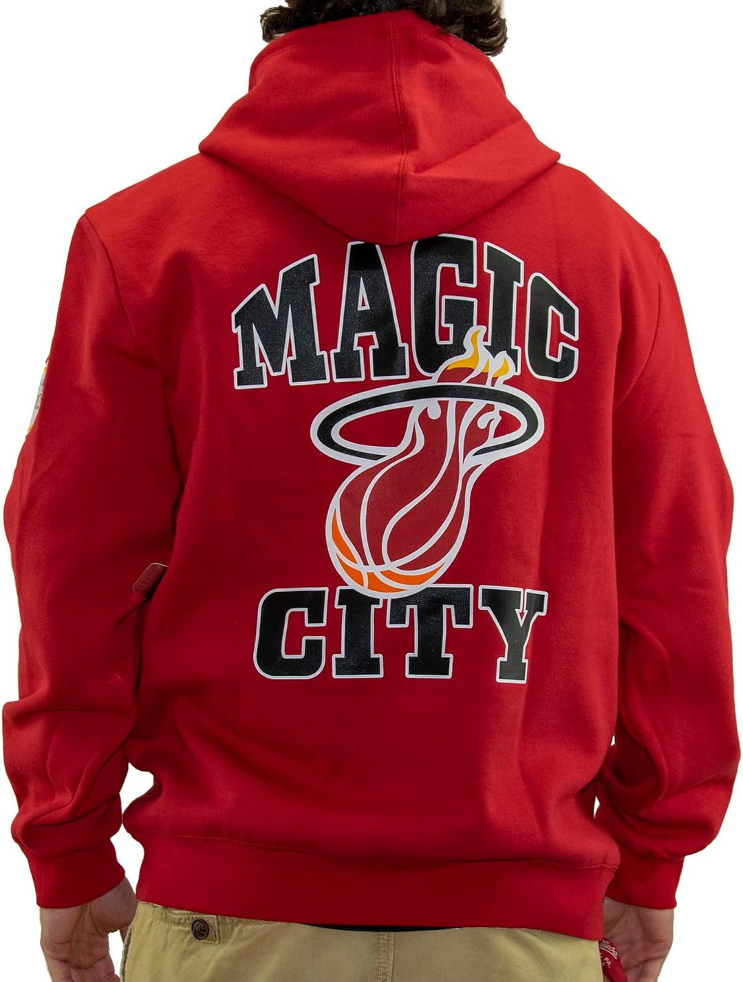 Mitchell & Ness NBA Miami Heat Origin Fleece Fleece Kapuzenpullover Herren rot/blau, S