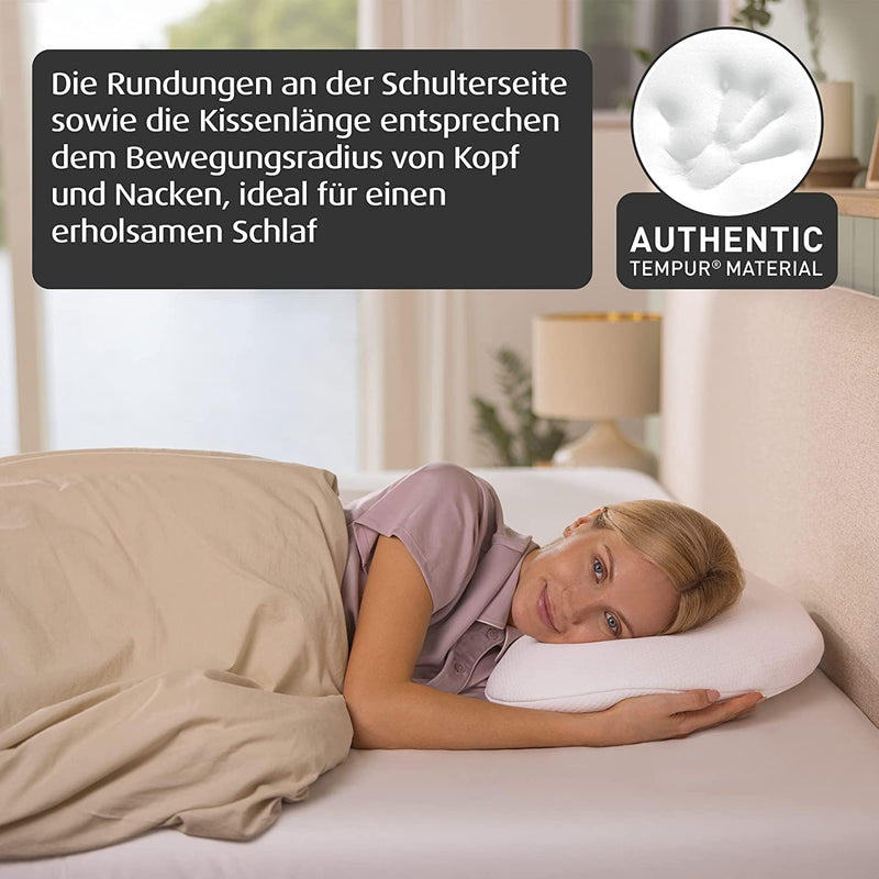 TEMPUR Sonata Kopfkissen Memory Foam, ergonomisches Nackenstützkissen für Rücken- und Seitenschläfer