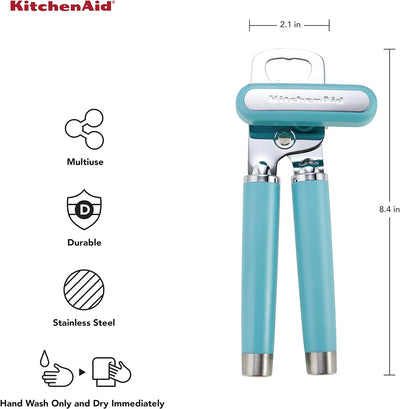 KitchenAid KO199OHAQA Gourmet Multifunktions-Dosenöffner, Einheitsgrösse, mattes Aqua Sky Einheitsgr