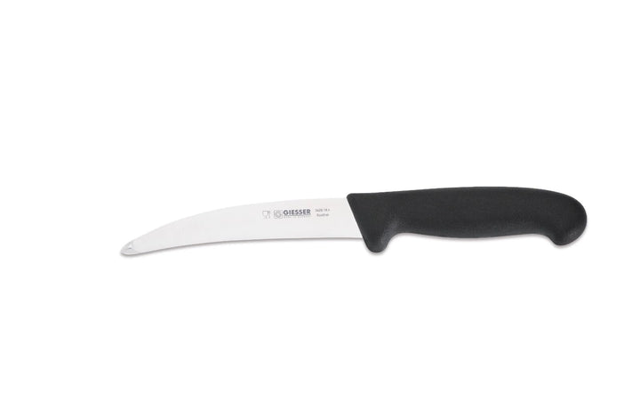 Johannes Giesser Messerfabrik Gekrösemesser mit Stahlknopf Messer, Grau, 16 cm