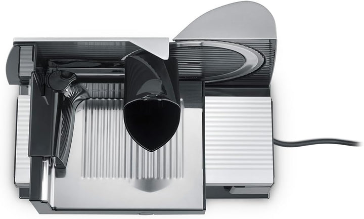 GRAEF Allesschneider S32100, multifunktionale elektrische Schneidemaschine, kippbar, Wurst, Käse, Br