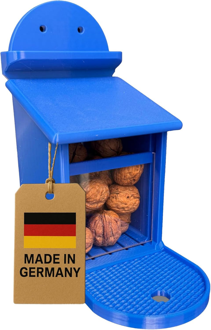 Eichhörnchen Futterbox - Eichhörnchen Futterstation - Wetterfest aus Kunststoff - Futterautomat/Futt