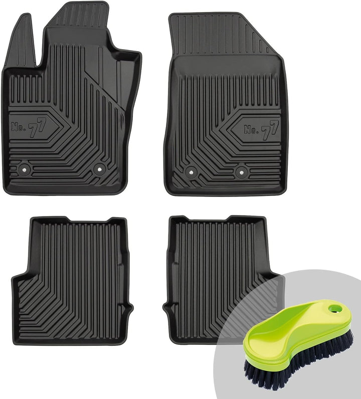 FROGUM No.77 Gummimatten Ganzjahresset von Auto Fussmatten Autofussmatten für FIAT 500X ab 2014, für