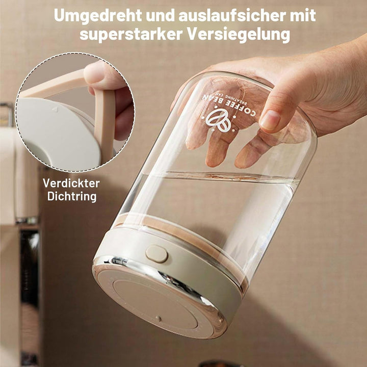 Kaffeedose 1100ml aus Borosilikatglas – Luftdichter Vakuum Kaffeebehälter mit CO₂-Ventil, Aromadose