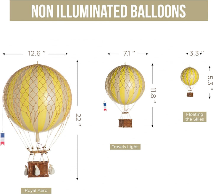Authentic Models Modellballon 18 cm gelb