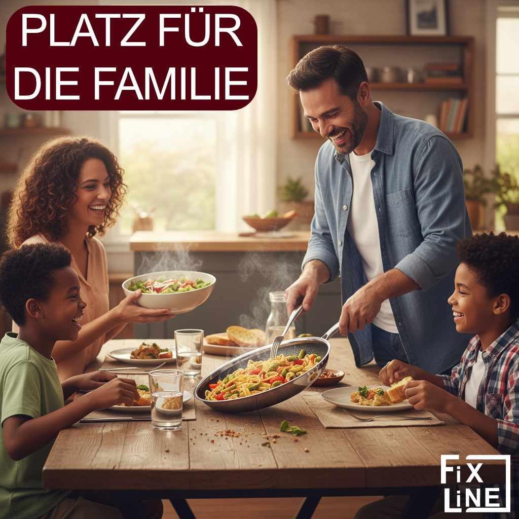 FIXLINE® Wabenpfanne Ø28cm - alle Herdarten inkl. Induktion - Kratzfeste Antihaftbeschichtung ohne P