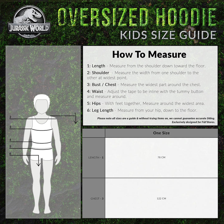 Jurassic World Übergrossen Hoodie Decke Jungen und Madchen Kapuzenpullover Kinder