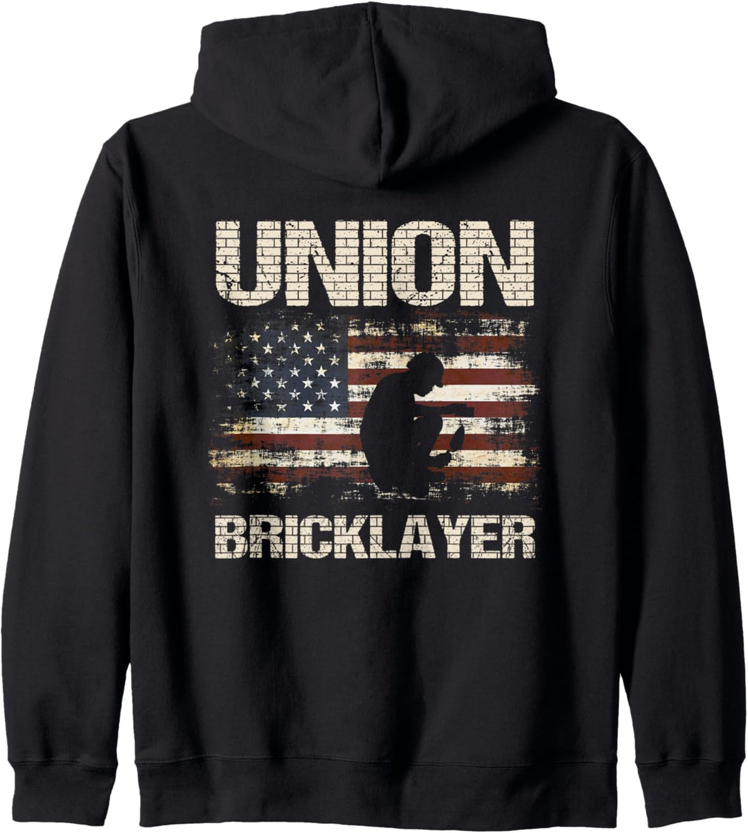 Maurer Zement Mason Design auf der Rückseite der Kleidung Kapuzenjacke