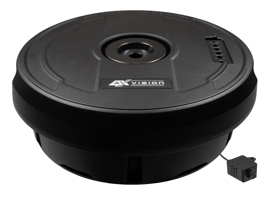 ESX V1100Av2-28cm (11") AKTIV Bass für Reserverad-Mulde mit massivem Aluminium-Gehäuse | Class-A/B P