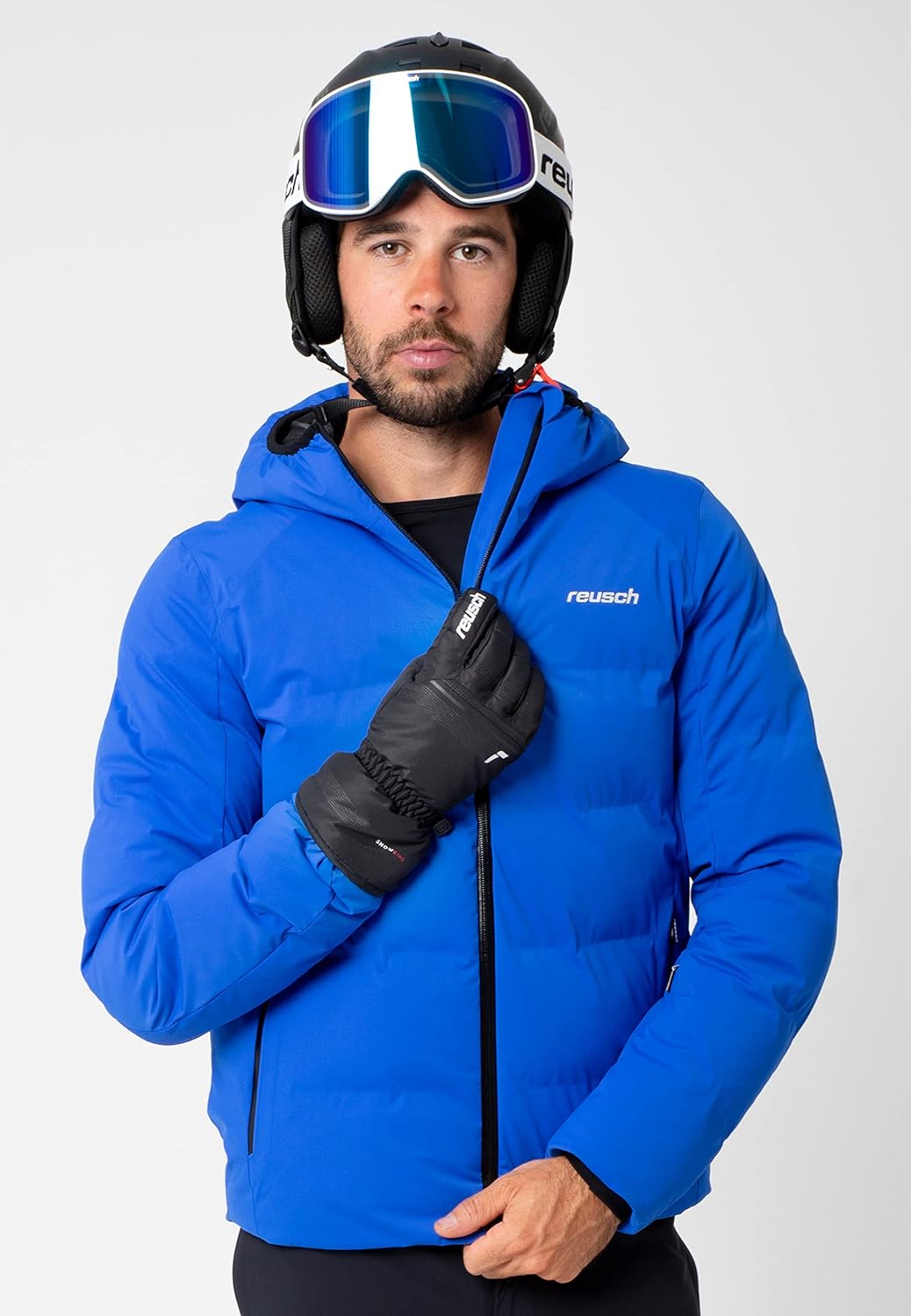 Reusch Herren Snow King Garantiert Winddichte und Extra Atmungsaktive Skihandschuhe Softshellhandsch