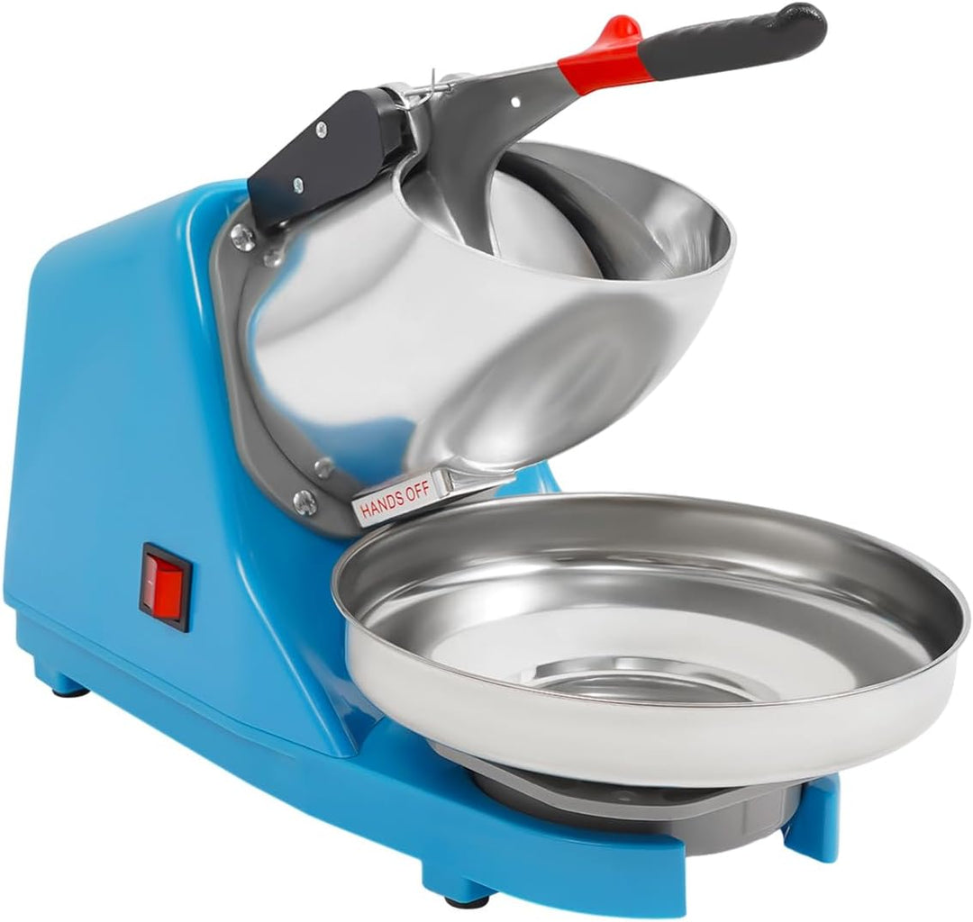 Elektrischer Ice Crusher, 380W Edelstahl-Eiszerkleinerer, Effizienter Slush Eis Maschine für Camping