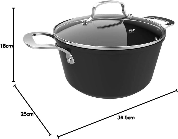 Cecotec Polka Fantasy 24 Topf Silver Durchmesser 24 cm, Fassungsvermögen 4,4 l, geschmiedetes Alumin