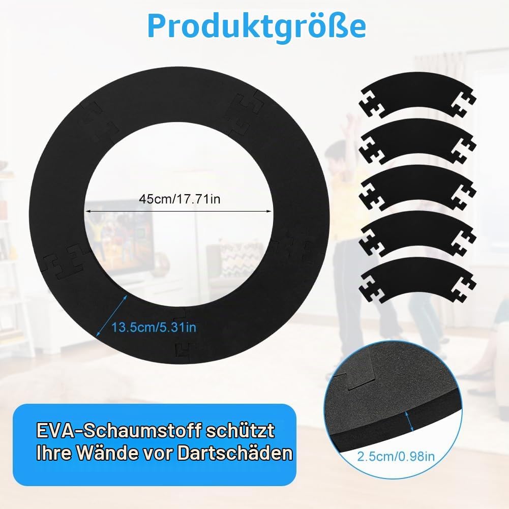 Dart Catchring Surround, Umrandung Dartscheibe Schutzring, Surround Auffangring Dart Backboard, Dart