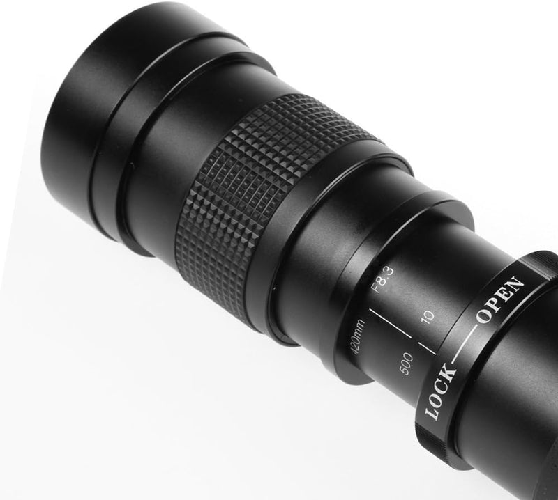 Hersmay 420-800mm f/8.3-16 Super Tele Zoom Objektiv Teleobjektiv Zoomobjektiv Vario-Objektiv Lens fü