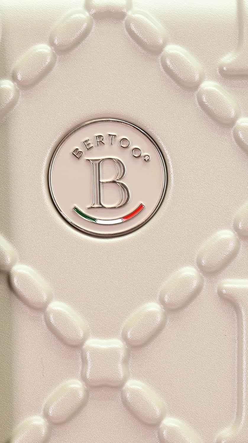 BERTOO Livorno Hartschalen-Kosmetikkoffer, Reisekoffer aus ABS+PC, 16 l, mit Trolley- und Schultergu