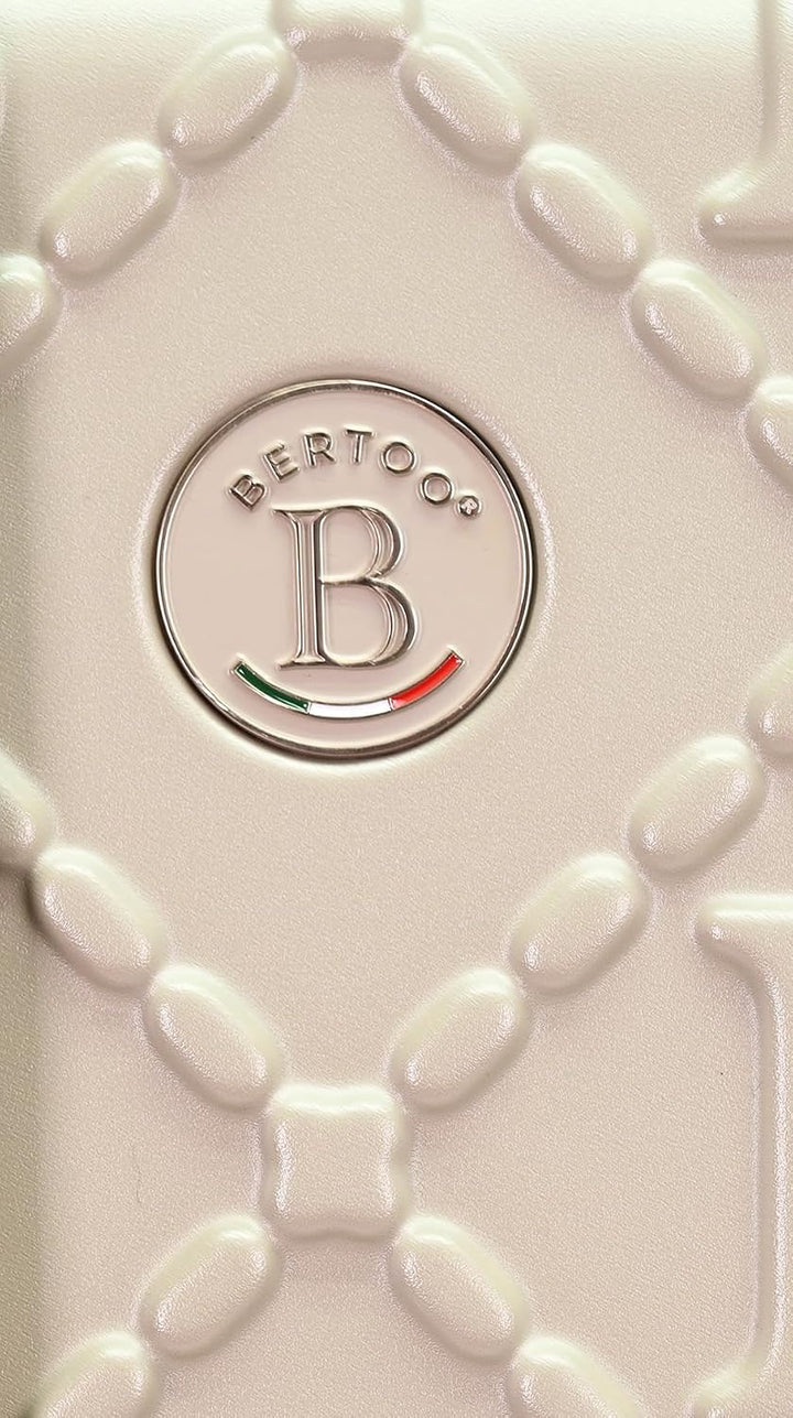 BERTOO Livorno Hartschalen-Kosmetikkoffer, Reisekoffer aus ABS+PC, 16 l, mit Trolley- und Schultergu