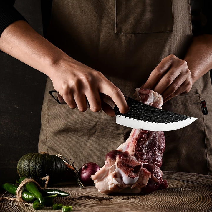 4 Stücke Kochmesser Set, Küchenmesser, Handgeschmiedet Chefmesser, Perfekt zum Schneiden Messer, Ser