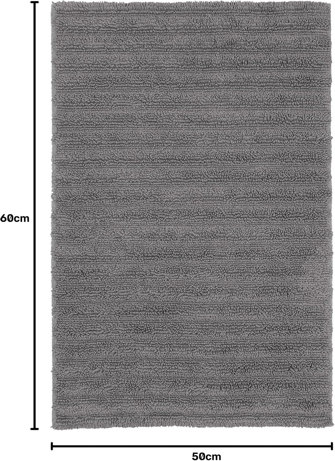Kleine Wolke Badteppich Yara, Farbe: Schiefer, Material: 100% Baumwolle, Grösse: 50x 60 cm 50x 60 cm