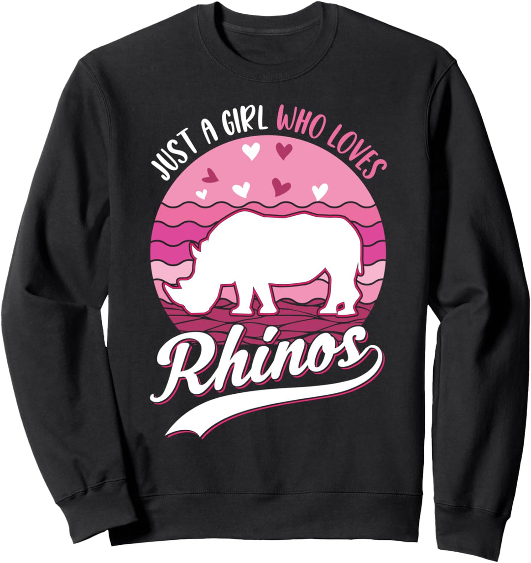 Nashorn Mädchen Rhinozeros Rhino Nashorn Sweatshirt
