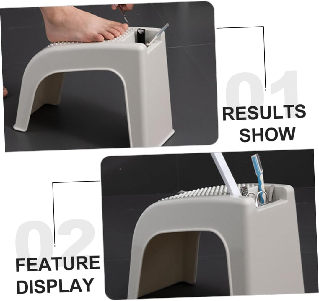 SAFIGLE Dusche Fussstütze rutschfest Stabiler Duschhocker Fusshocker Für Pediküre Haushaltsdusche Fu