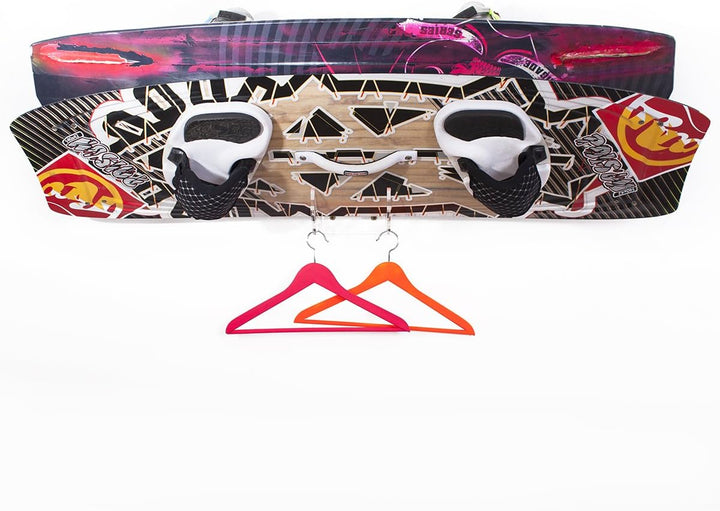 WANDKINGS BOARDPOD Twin, 2-Fach Wandhalter für 2 Wakeboards, Kiteboards, Snowboards, Longboards, Ska