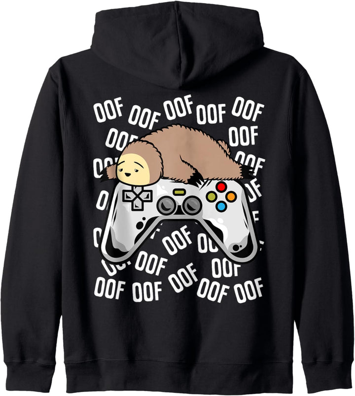 Faultier Videospiel Noob Oof Kinder Jungen Mädchen Geschenk Kapuzenjacke