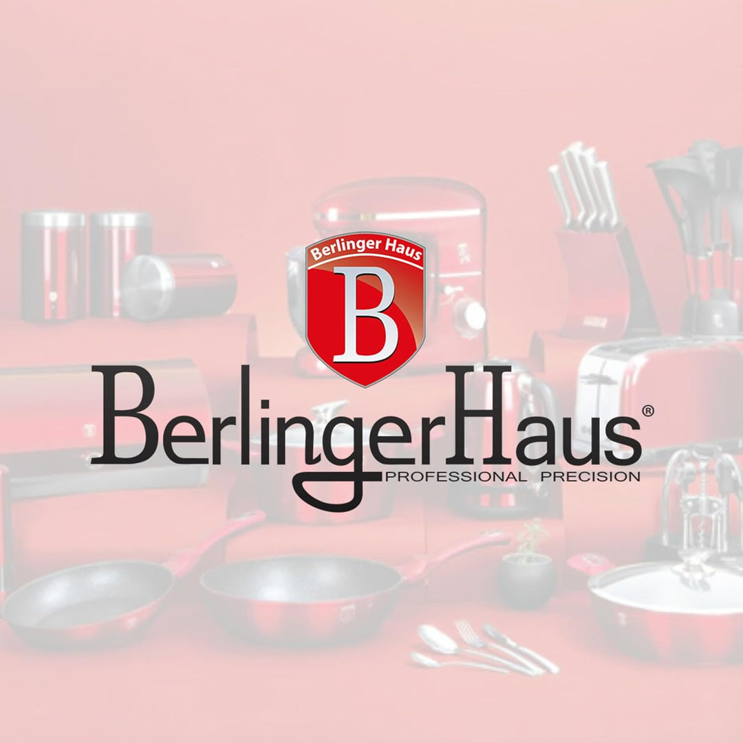 Berlinger Haus Stabmixer, 6-in-1, 800 W, variable Geschwindigkeitskontrolle, Titanmesser, inklusive