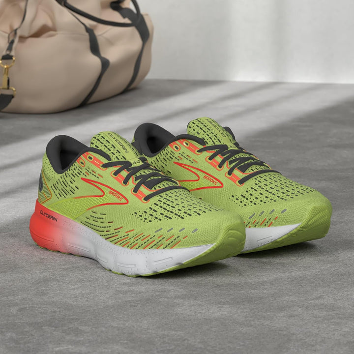Brooks 40 EU Limette Rot Ebenholz, 40 EU Limette Rot Ebenholz