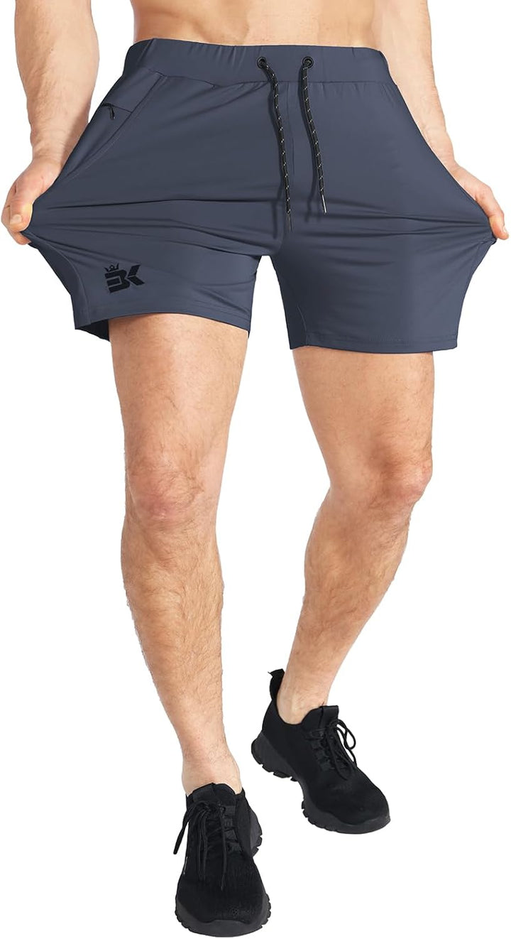 BROKIG Herren Sport Shorts Schnell Trocknend Kurze Hose Sporthose Trainingsshorts für Laufsport S Du