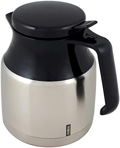 Helios Mondial Push Edelstahl-Isolierkanne, matt, 1 Stück (1er Pack)