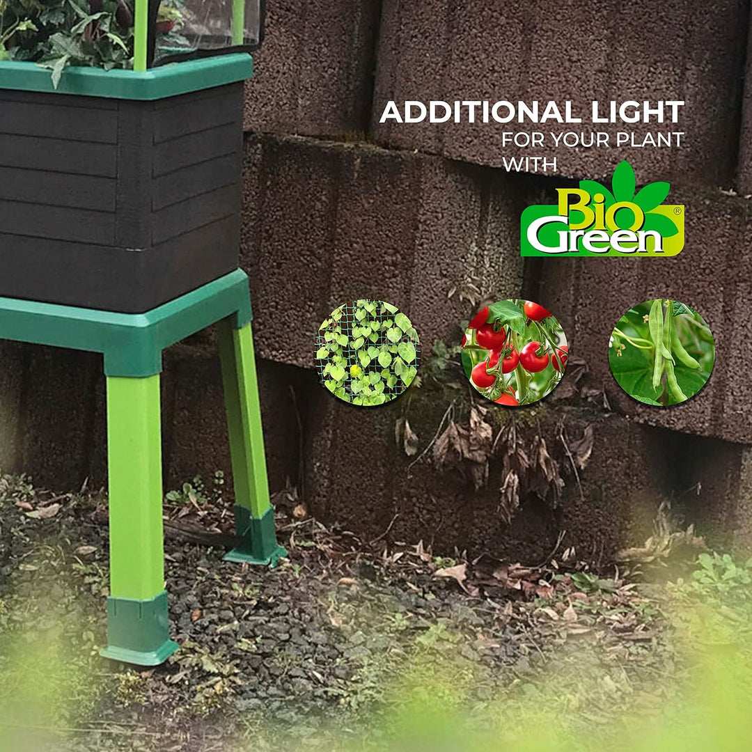 Bio Green Standfuss für Pflanzkübel CITYJUNGLE | 36 cm Höhe | stabil und witterungsbeständig Garten,