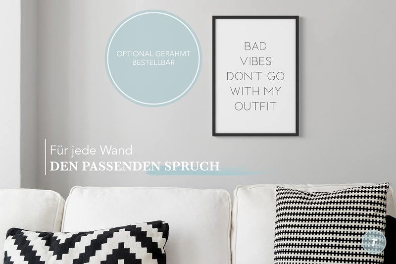 Papierschmiede® Bilder Home XXL Kunstdruck A1 (59,4x84,1 cm) Spruch Poster Zuhause Schrift Bild Wand