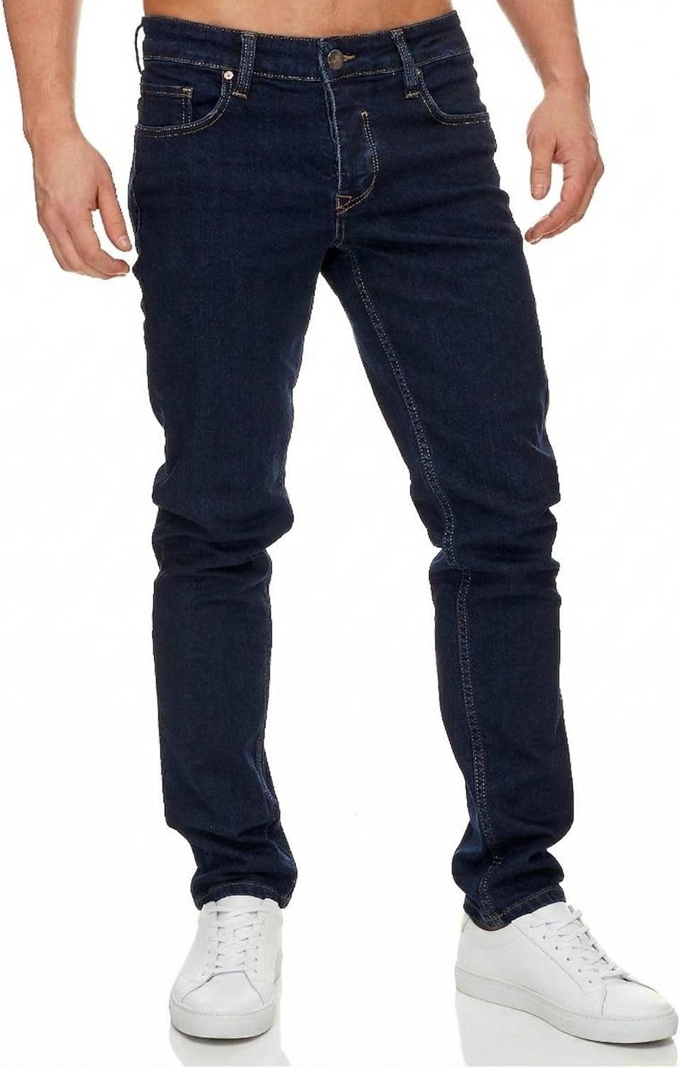 Tazzio Jeans Slim Fit Herren Jeanshose Stretch Designer Hose Denim 16533 29W / 30L Dunkelblau, 29W /