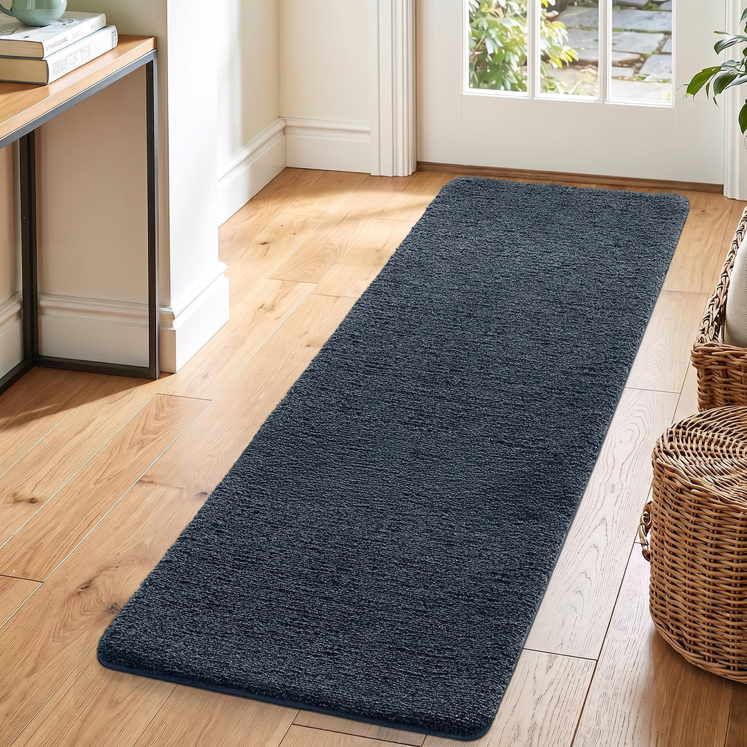 DEXI Flur Teppich Läufer 60 x 180 cm, rutschfeste Fussmatte Innen, Maschinenwaschbare Schmutzfangmat